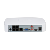 Enregistreur NVR Dahua | 4 Canaux PoE | 4K | NVR2104-P-4KS3 | Blanc-Enregistreur NVR - 4 voies-Guard Security