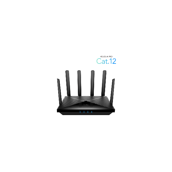 Routeur CUDY 4G LTE - LT12 | AC1200 à haut débit (300 Mbps) | Double-sim | 4x4 MIMO et DL 3CA | Noir-POINT D ACCÈS WI-FI-Guard Security