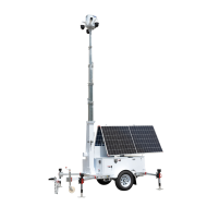 Remorque solaire autonome de vidéosurveillance 12 kWh avec mât 9 m | Safire-REMORQUE MOBILE & AUTONOME-Guard Security