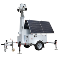 Remorque solaire autonome de vidéosurveillance 12 kWh avec mât 9 m | Safire-REMORQUE MOBILE & AUTONOME-Guard Security