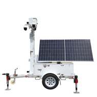 Remorque solaire autonome de vidéosurveillance 12 kWh avec mât 9 m | Safire-REMORQUE MOBILE & AUTONOME-Guard Security