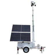 Remorque solaire autonome de vidéosurveillance 12 kWh avec mât 9 m | Safire-REMORQUE MOBILE & AUTONOME-Guard Security