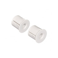 Adaptador de plástico para empotrar, blanco , diametro 19 mm--Guard Security