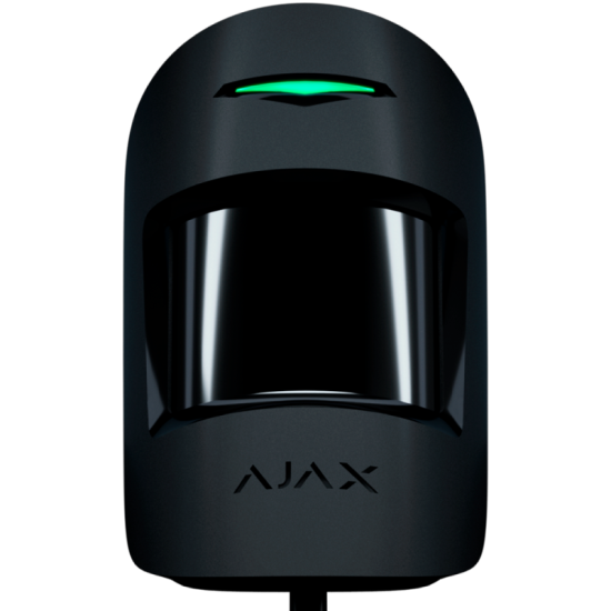 Détecteur volumétrique PIR double technologie immunisé contre les animaux | MotionProtect Plus Fibra | Noir-DÉTECTEURS AJAX-Guard Security