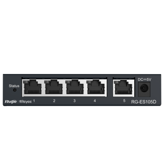 Switch Reyee - 5 ports 1Gb/S - RG-ES105D-SWITCH ETHERNET - POE -Guard Security