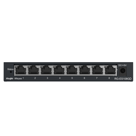 Switch Reyee - 8 ports 16Gb/S - RG-ES108GD-SWITCH ETHERNET - POE -Guard Security