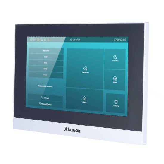 Moniteur IP Linux pour interphone vidéo - Akuvox | AK-C313W-VIDÉOPHONE IP -2 ALLTECH - GUARD SECURITY