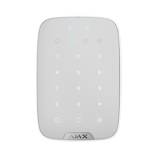 Clavier KeyPad Plus Jeweller de Commande sans Fil avec Lecteur RFID | AJ-KEYPADPLUS-W | Blanc-ACCESSOIRES AJAX-Guard Security